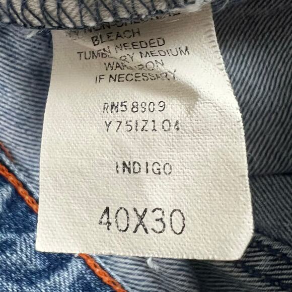 Cremieux jeans men’s 40x30 rn8909 indigo straight - Picture 7 of 10